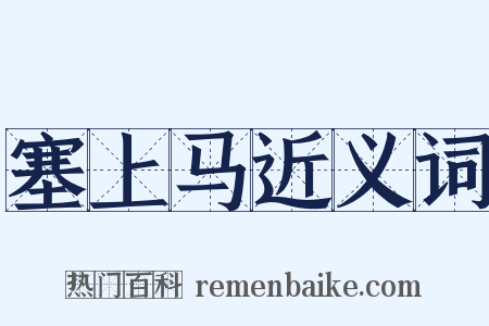 塞上马近义词是什么意思的图片